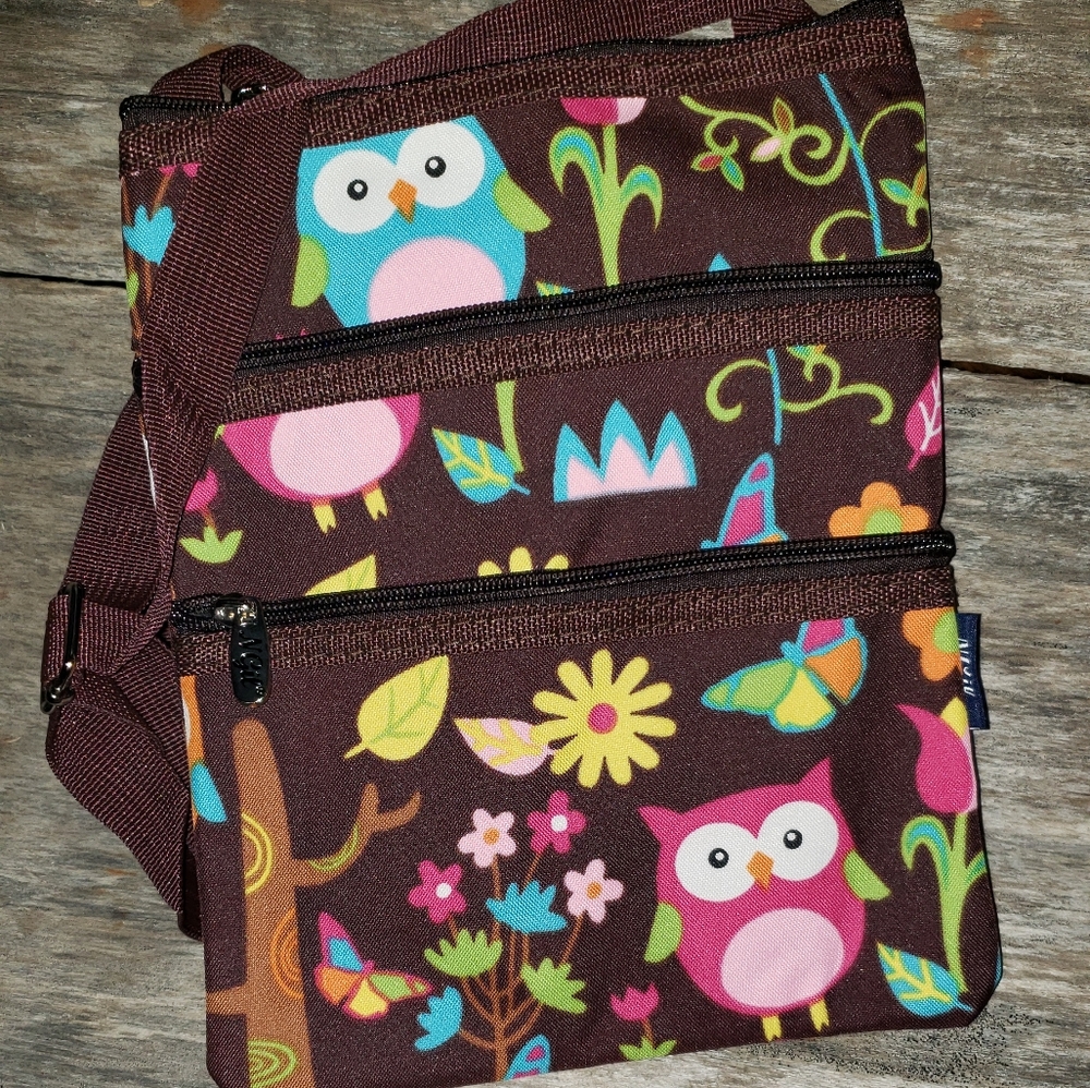Happy Owl Messenger Bag